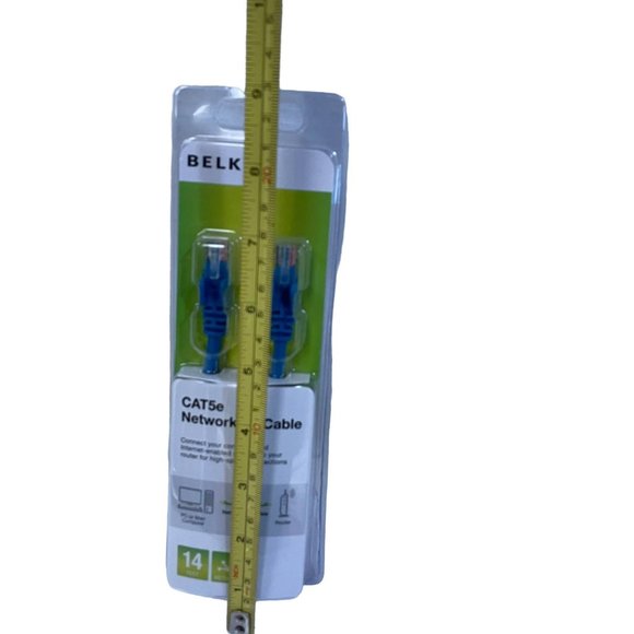 Belkin FastCAT 5e Snagless Networking Patch Cables Blue 7 ft New - Picture 6 of 6